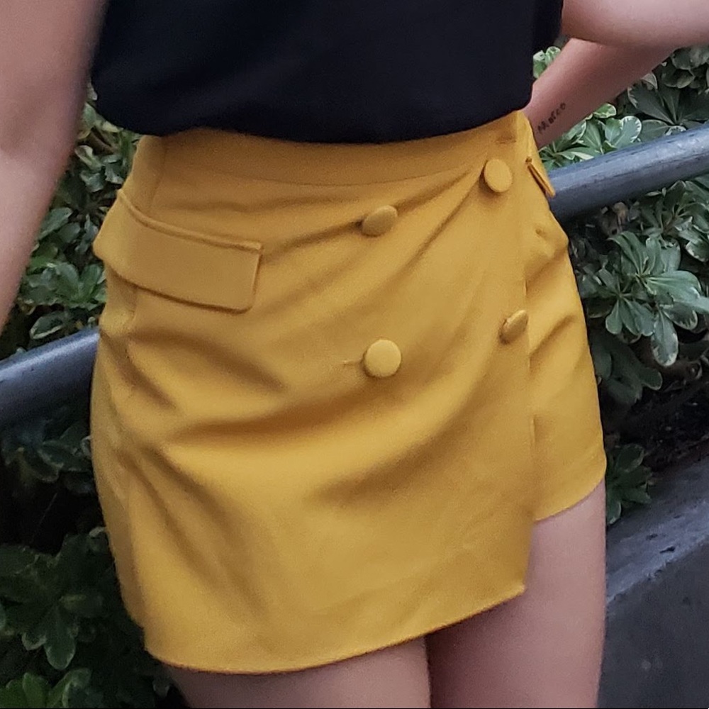 Forever 21 Mustard Yellow Skort